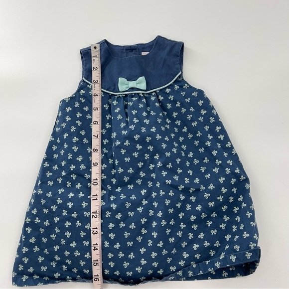 Janie and Jack Blue Layette Sleeveless Classic 6- 12 month dress - Picture 6 of 9